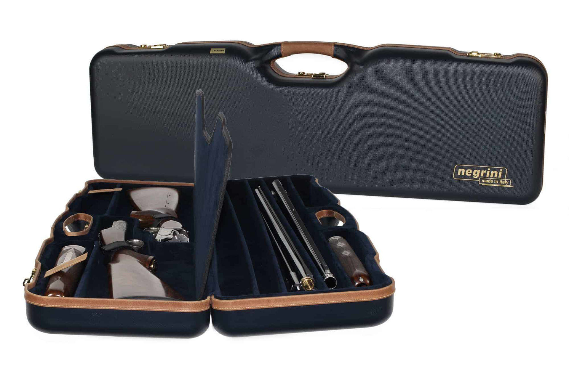 Ultimate Shooting Accessories. Negrini OU Deluxe 2 Gun/4 Barrel 1671BLX