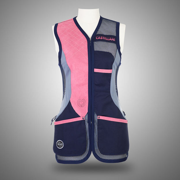 Picture of CASTELLANI WOMENS RIO MESH ALCANTARA VEST 025-159