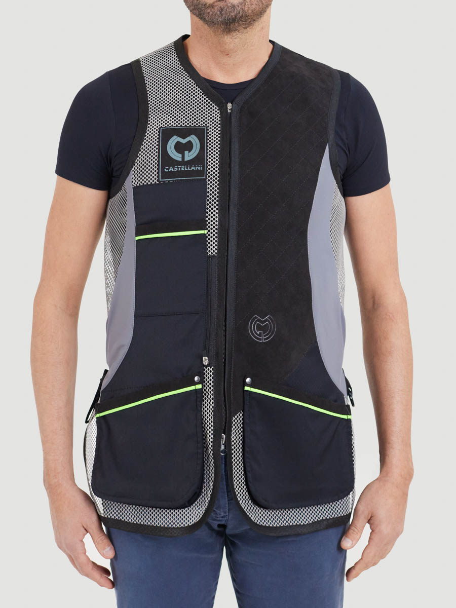 Ultimate Shooting Accessories. CASTELLANI MENS EVO MESH ALCANTARA SHOOTING VEST 040175